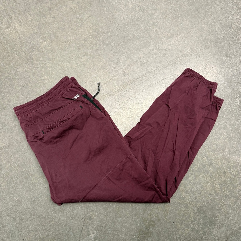 American Eagle Active Flex Joggers Mens XL Burgundy Maroon Drawstring Pants 3022